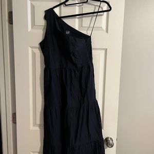 Gap 1 shoulder eyelet dress